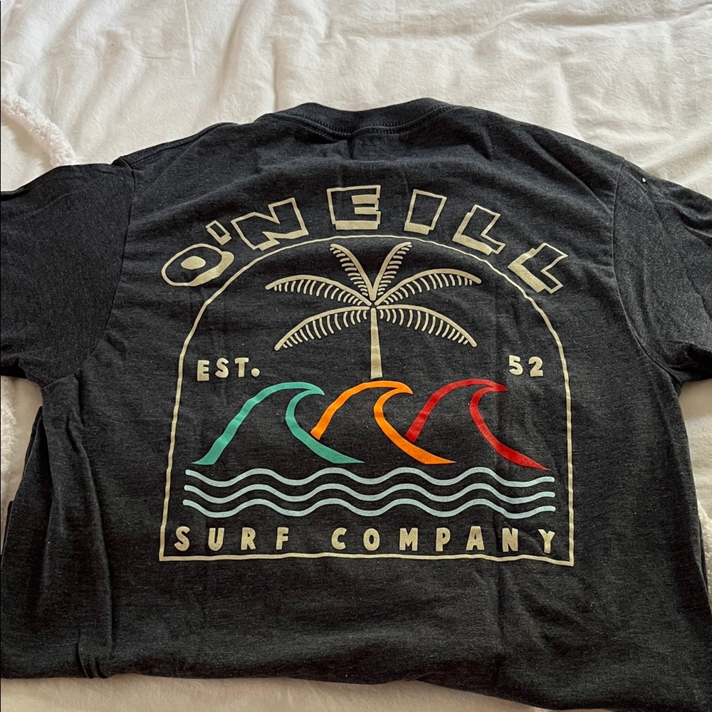 O'Neill Navy Tee with Wave Graphic - Picture 4 of 4